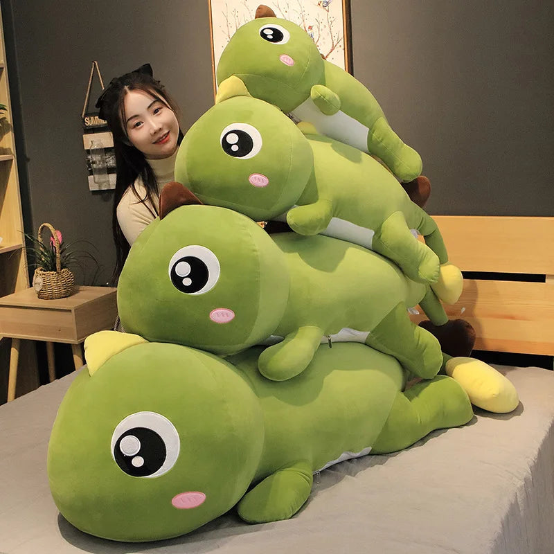 Cute Green Dinosaur Plush Body Pillow