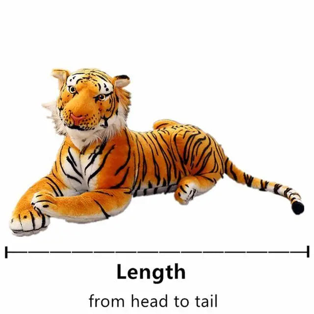 Large Realistic Orange Tiger Plush Toy - Image 7