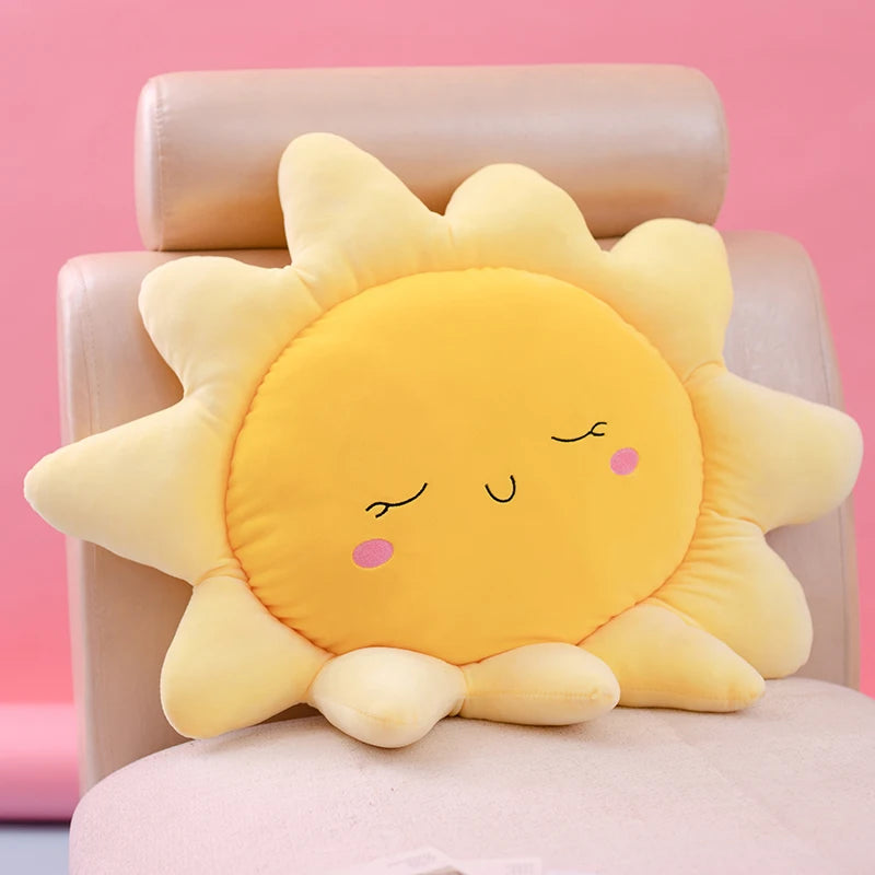 Kawaii Sun and Cloud Plush Cushion Set - Image 7