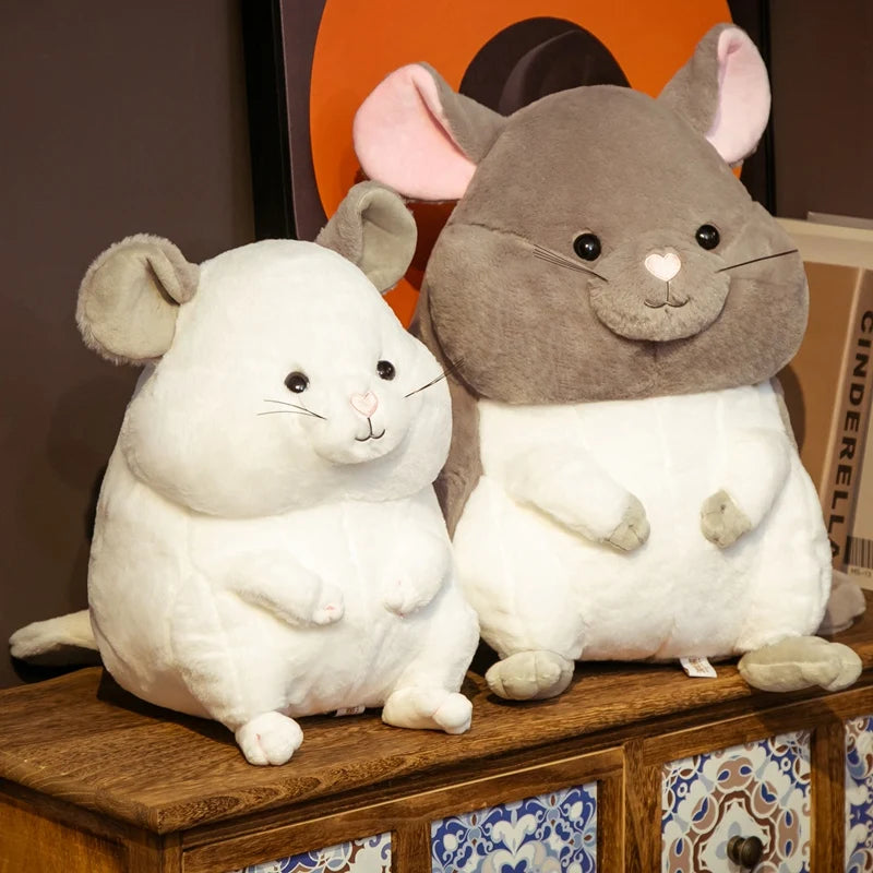 White Chubby Chinchilla Plush Toy