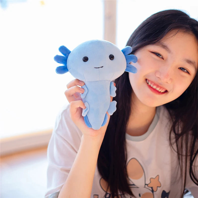 Pink Axolotl Plush Toy with Red Gills - Image 6