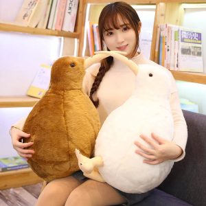 Soft Kiwi Bird Plush Toy with Long Beak