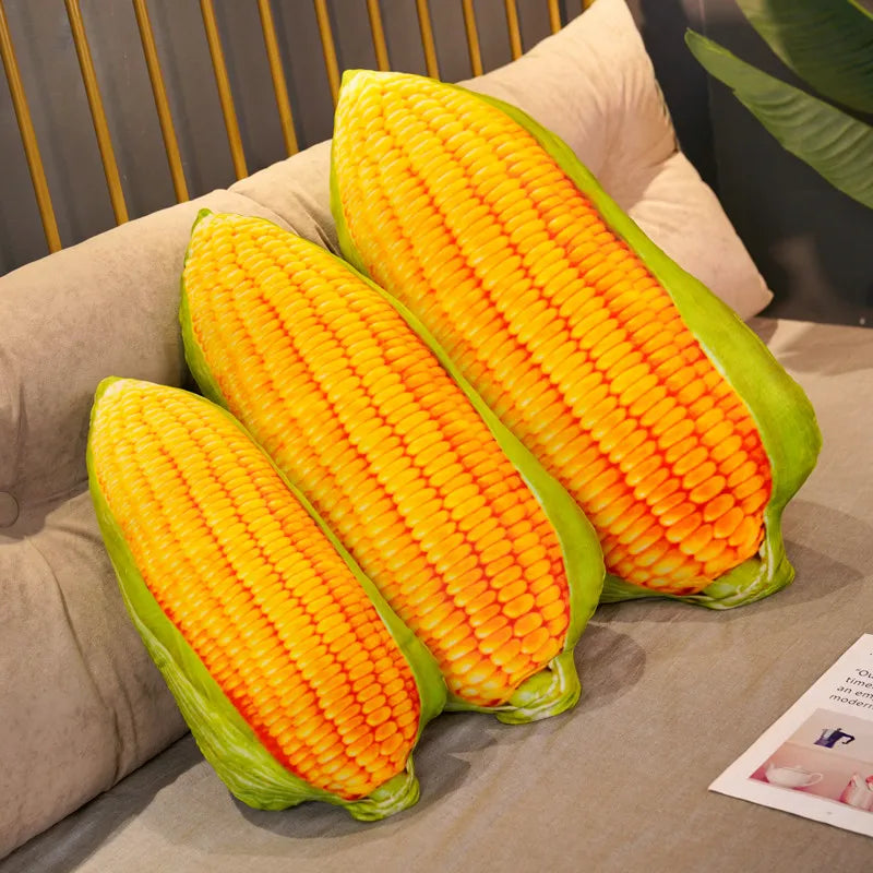 Realistic Corn on the Cob Plush Pillow