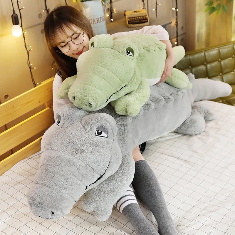 Oversized Pink Plush Alligator Pillow - Image 6
