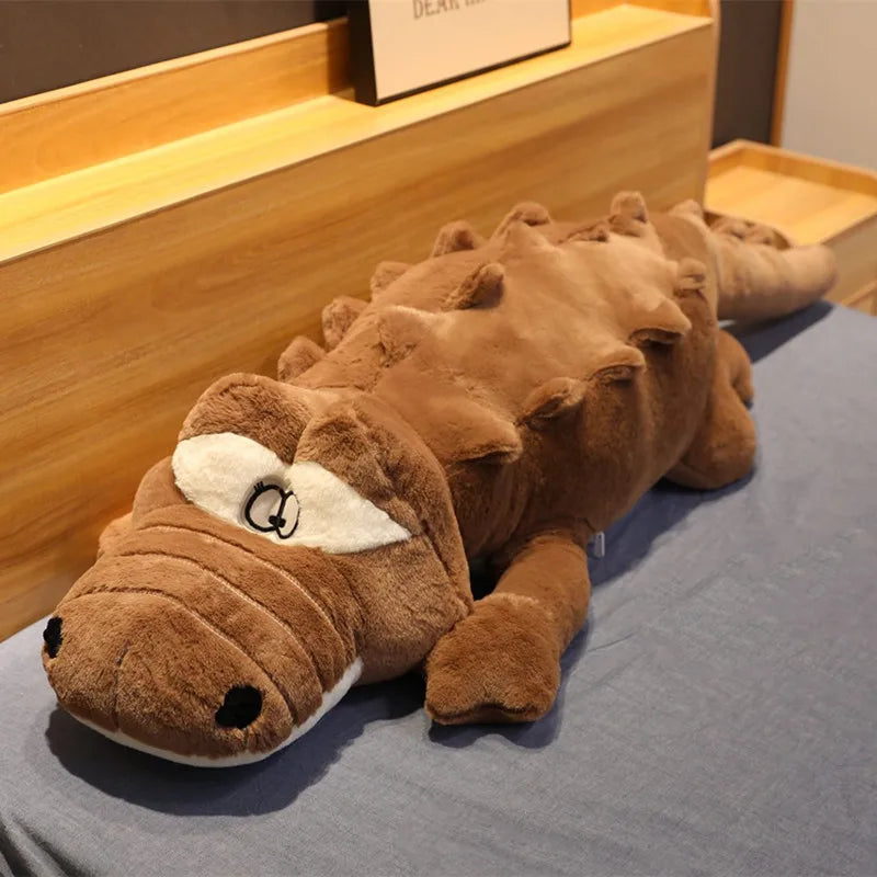 Oversized Pink Plush Alligator Pillow - Image 7