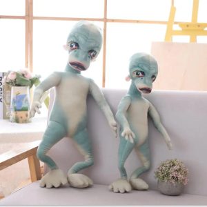 Quirky Blue-Green Alien Plush Stuffed Toy