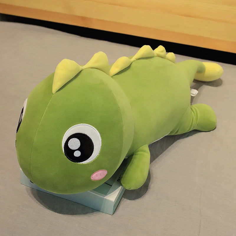 Cute Green Dinosaur Plush Body Pillow - Image 9