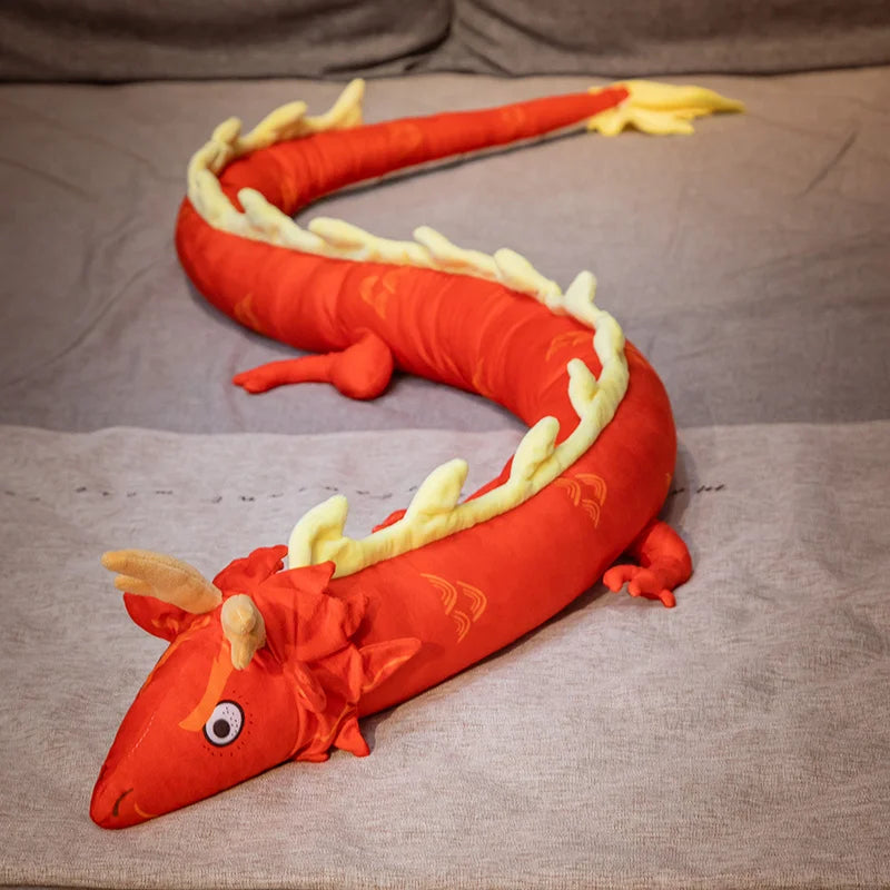 Long Colorful Dragon Plush Body Pillow - Image 8