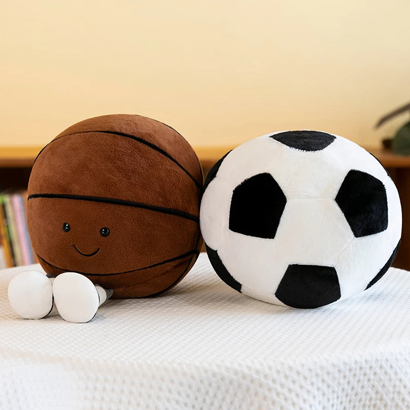 Cute Blue Yellow Volleyball Plush Toy - Image 3