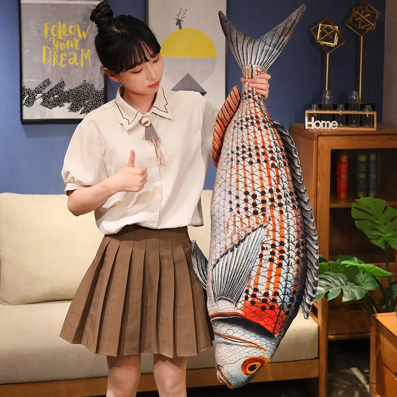 Realistic 3D Print Fish Plush Pillow - Image 2