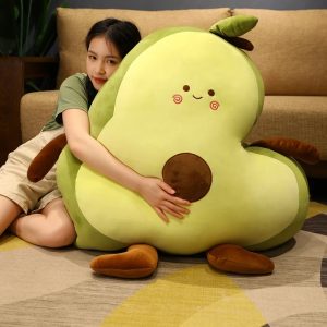 Cute Giant Avocado Plush Toy with Face