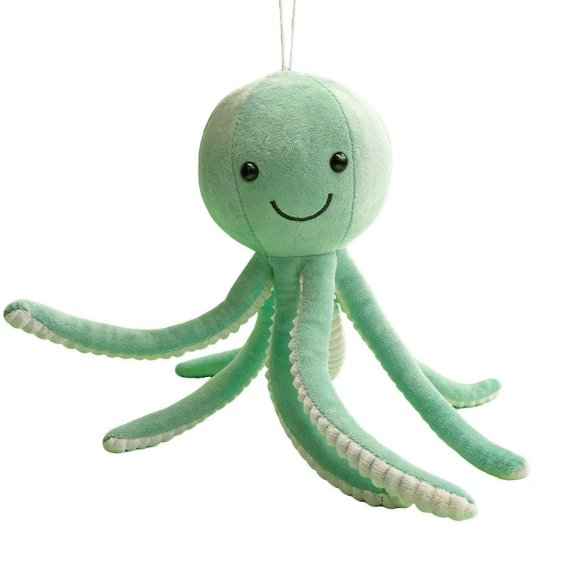 Soft Smiling Octopus Plush with Glitter Stars - Image 9