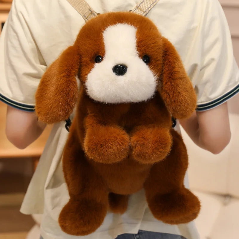 Adorable Pink Faux Fur Animal Backpack - Image 10