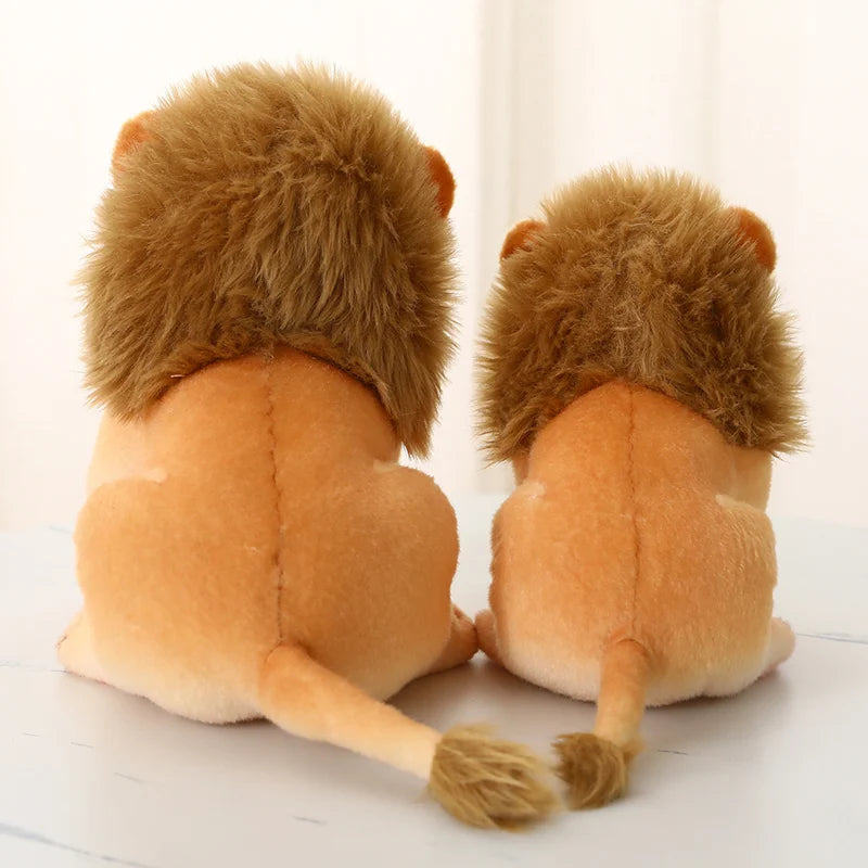 Light Orange Plush Lion Cub with Brown Mane - Image 6