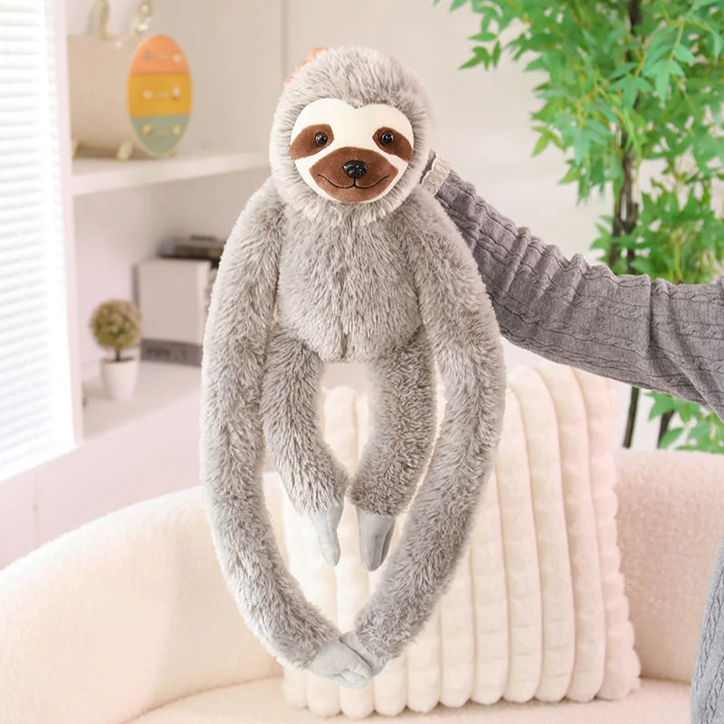 Sweet Sloth Plush Toy with Long Hugging Arms - Image 4