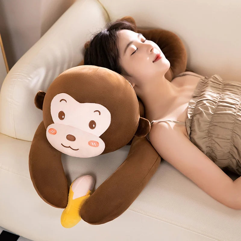 Soft Long Arm Brown Monkey Hugging Plush - Image 4