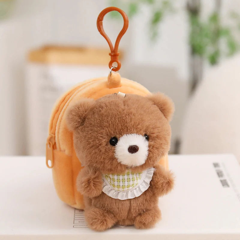 Orange Cat Plush Mini Backpack Keychain - Image 11