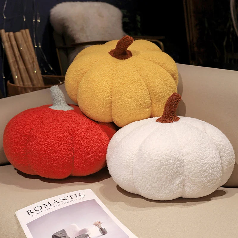 Fluffy Yellow Lobed Plush Pillow with Brown Accent - Image 5