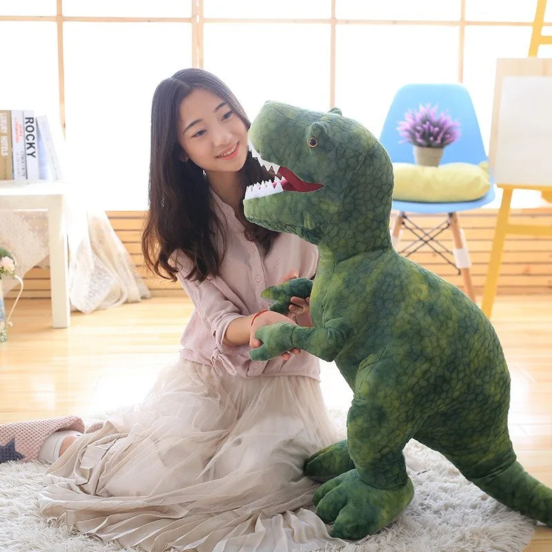 Soft Green T-Rex Dinosaur Plush Toy - Image 4