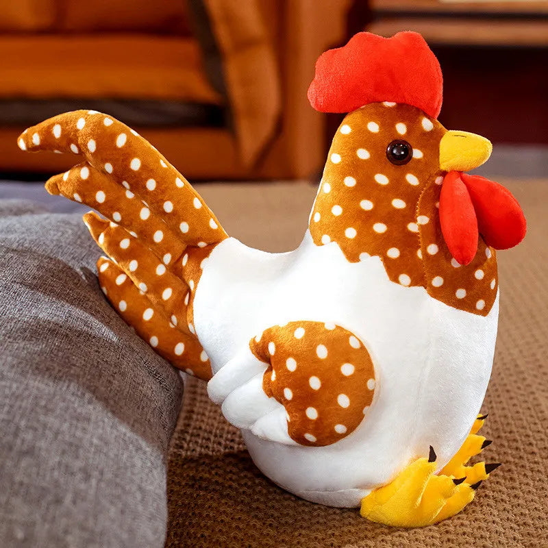 Oversized Yellow and Orange Rooster Plush Toy - Image 9