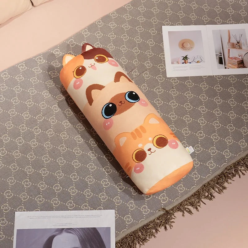 Cute Stacked Cat Plush Body Pillow - Image 9