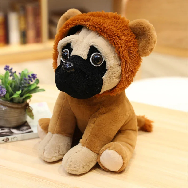 Cute Pink Rabbit Pug Plush Toy - Image 10