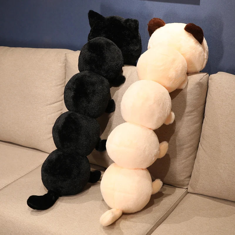 Long Black Cat Plush Body Pillow - Image 5