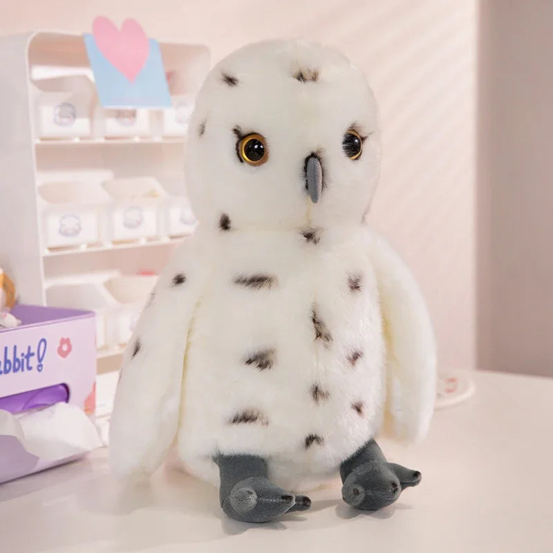 Realistic Snowy Owl and Bald Eagle Plush Birds - Image 7