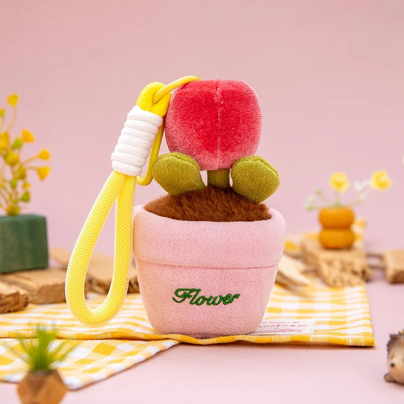Cute Plush Plant Pot Keychain Assortment - Image 12