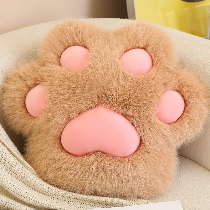 Fluffy Animal Paw Shaped Pillow - Image 8