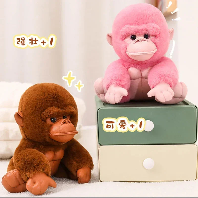 Cute Plush Gorilla with Muscular Chest - Image 3