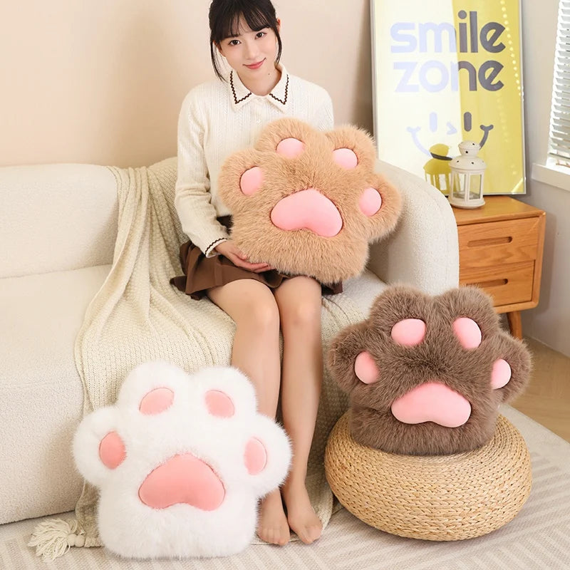 Fluffy Animal Paw Shaped Pillow - Image 4