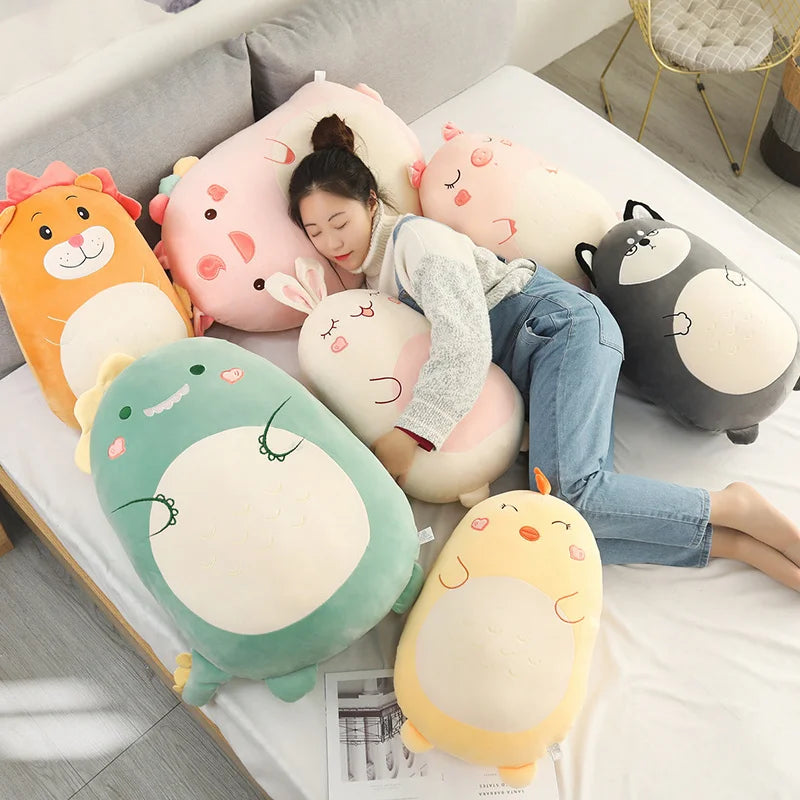 Chubby Dinosaur Plush Pillow in Mint Green - Image 6