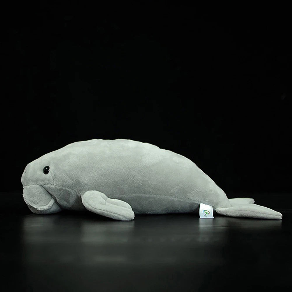 Cute Light Gray Manatee Plush Toy - Image 7