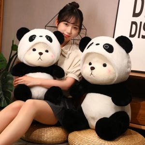 Adorable Bear Plush in Panda Hoodie