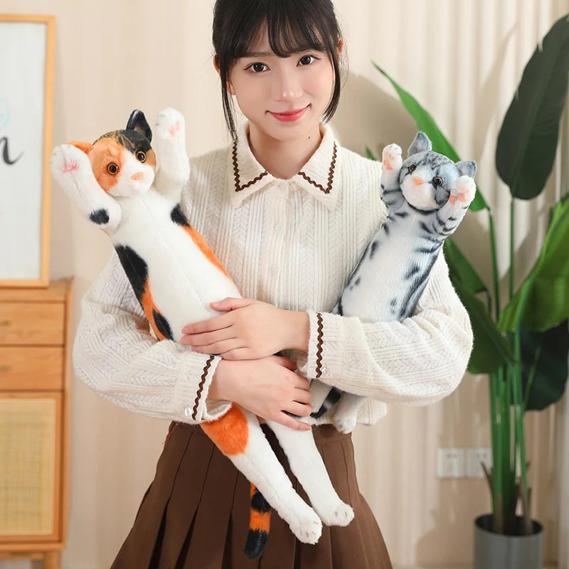Adorable Standing Cat Plush with Raised Paws - Image 4