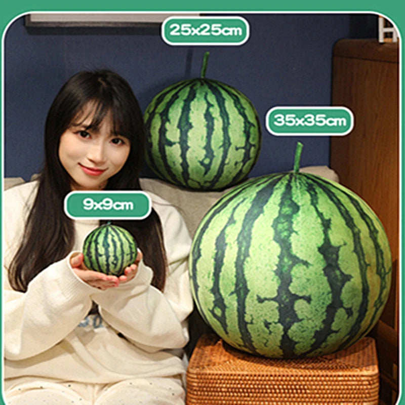 Realistic Watermelon Fruit Plush Pillow - Image 6