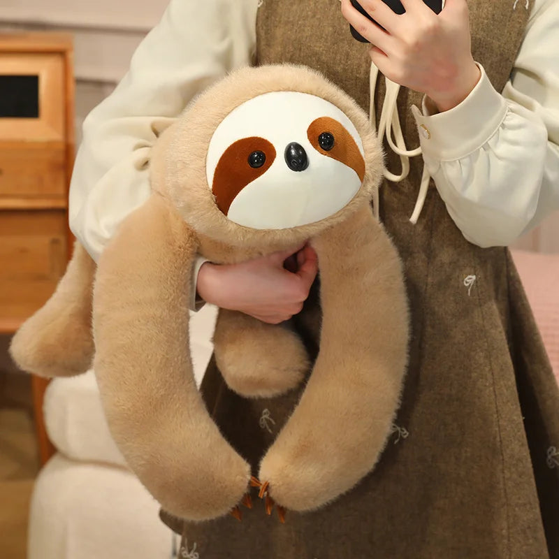 Long Fluffy Animal Plush Hugging Pillow - Image 3