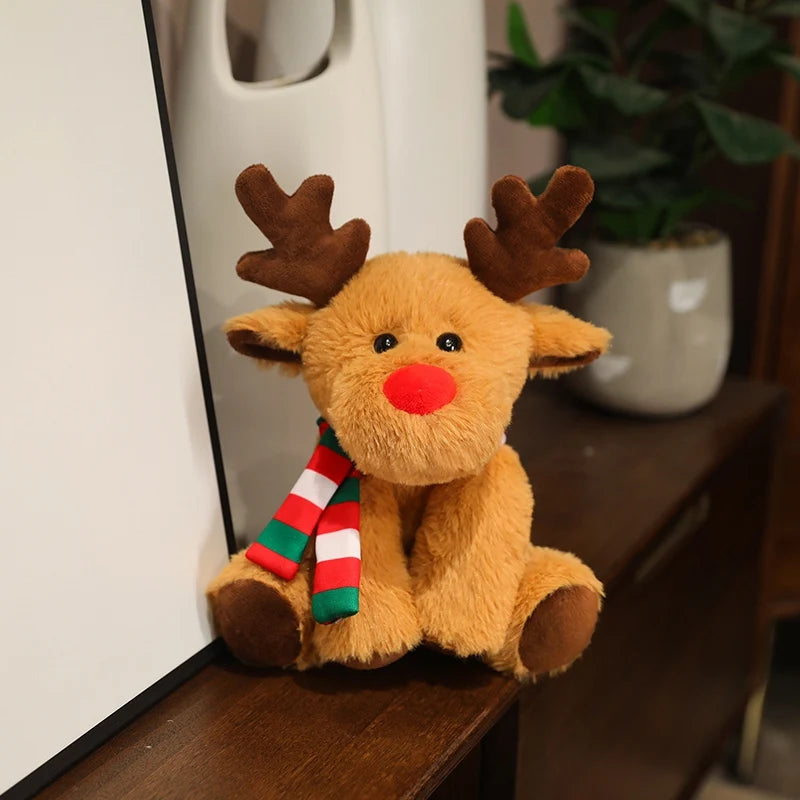 Red Santa Claus Plush with Merry Christmas Sign - Image 14