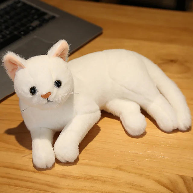 Soft Grey Lying Cat Plush - Image 20