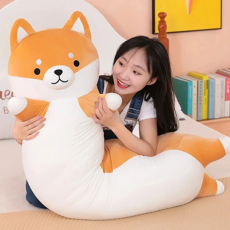 Cute Shiba Inu Plush Long Body Pillow - Image 3