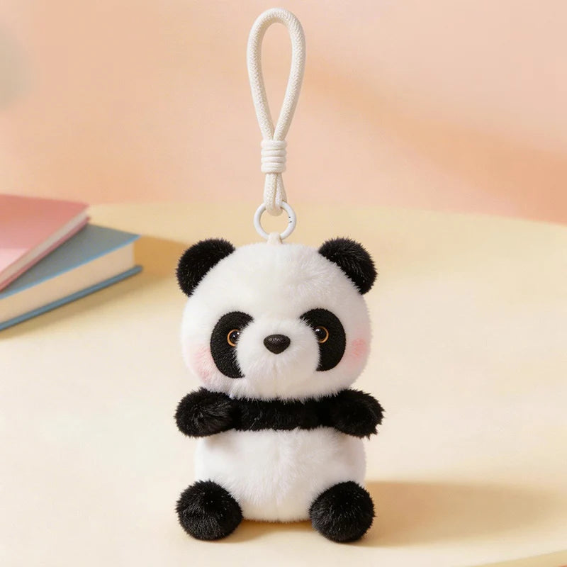 Cute White Chibi Animal Plush Keychain - Image 9