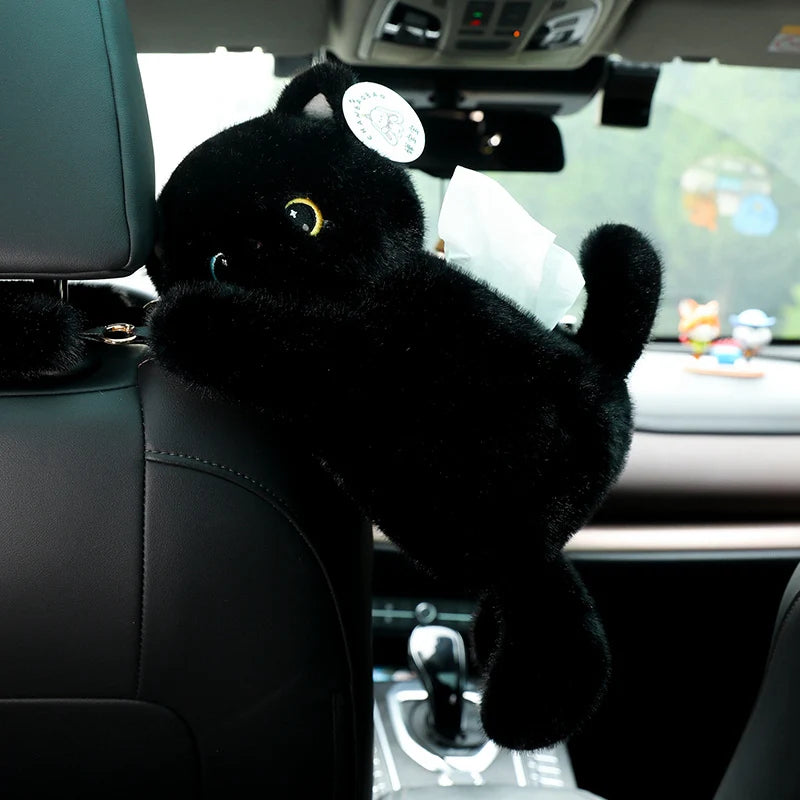 Hanging Plush Raccoon Car Tissue Holder - Image 8