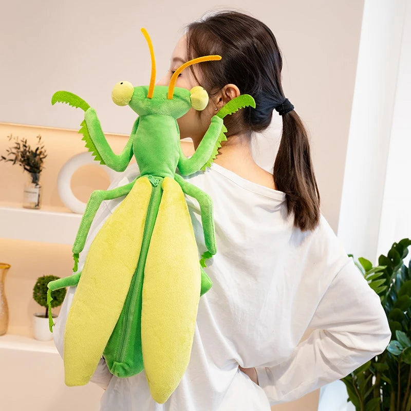 Green Praying Mantis Plush Shoulder Bag - Image 6