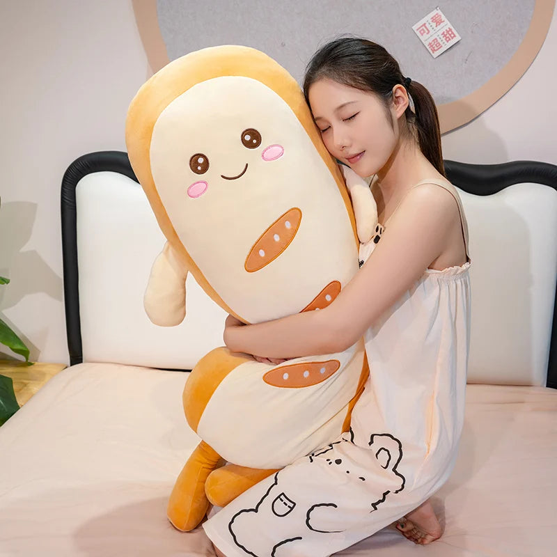 Smiling Baguette Plush Pillow - Image 2