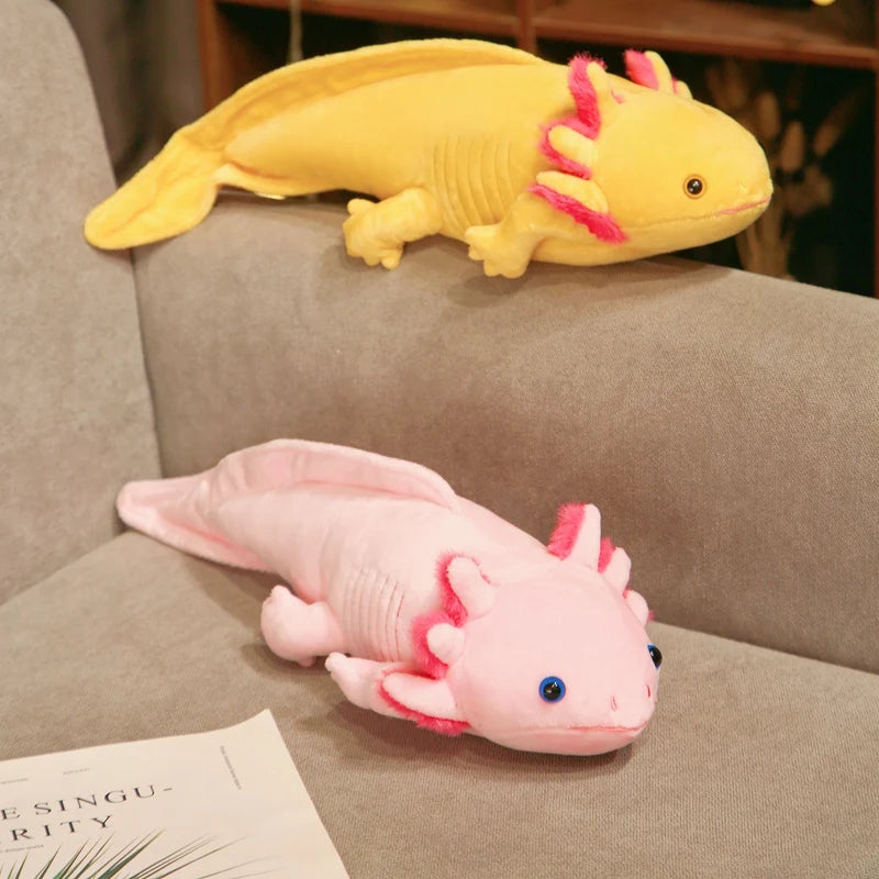 Axolotl Plush Toy in Assorted Bright Colors - Image 3
