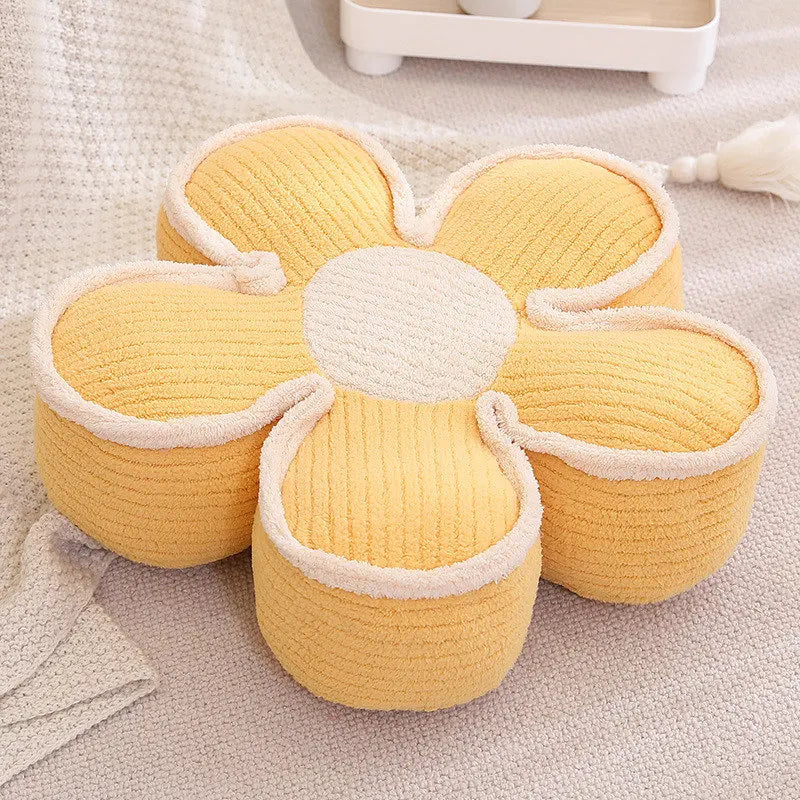 Cozy Knitted Flower Floor Cushion - Image 13