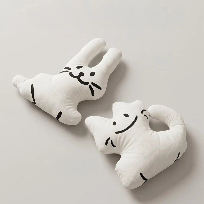 Cute Creamy Animal Shaped Plush Pillow - Image 2