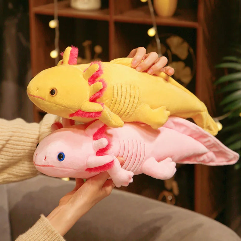 Axolotl Plush Toy in Assorted Bright Colors - Image 2