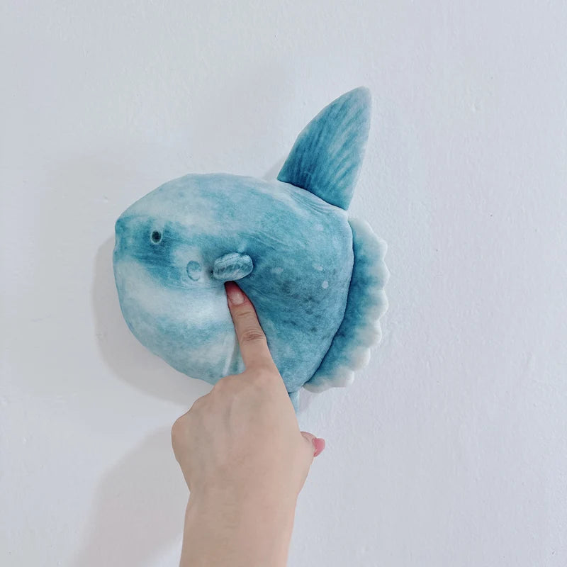 Realistic Mola Mola Sunfish Plush Toy - Image 3